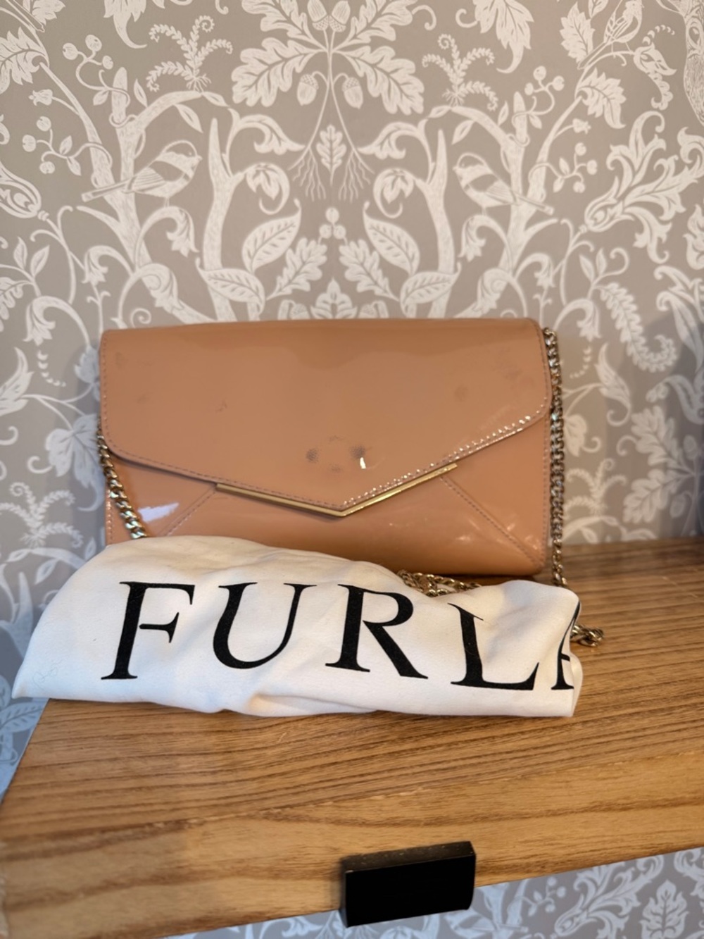 Furla Made in Italy Clutch Crossbody w/ Dust bag